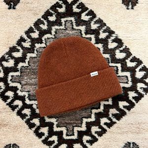 Madewell Merino Wool Hat in rust orange